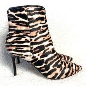 Nine West Haircalf Heeled Pointy Toe Booties